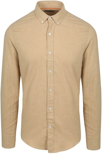 Suitable Hemd Flanel Beige