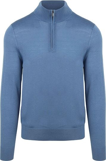 Suitable Merino Half Zip Pullover Ink Blau