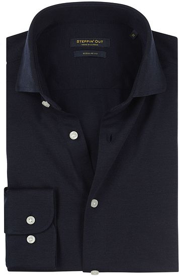 Steppin' Out Shirt Stretch Piqué Navy