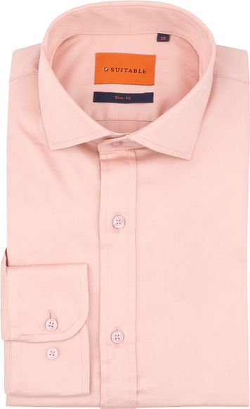 Suitable Satin Stretch Shirt Pink