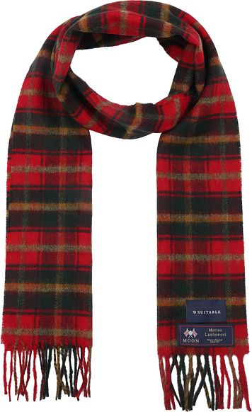 Suitable Scarf Checkered Merino Red