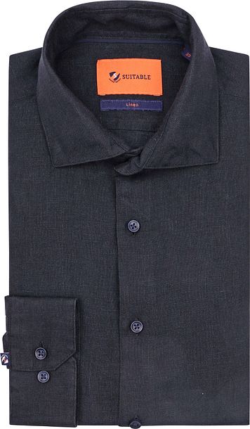 Suitable Chemise Lin Marine