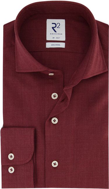 enkel Oost vrouw R2 Overhemd Merino Wol Bordeaux 118.WSP.046/080-000080 online bestellen |  Suitable