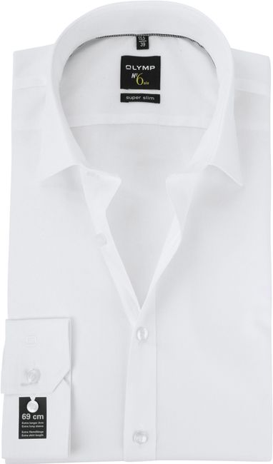 OLYMP No'6 six Hemd Skinny Fit Weiß Extra Lange Ärmel 046669-00 online  bestellen | Suitable