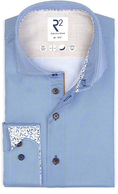 R2 Chemise Impression Bleu 124.WSP.021 014 commander en ligne