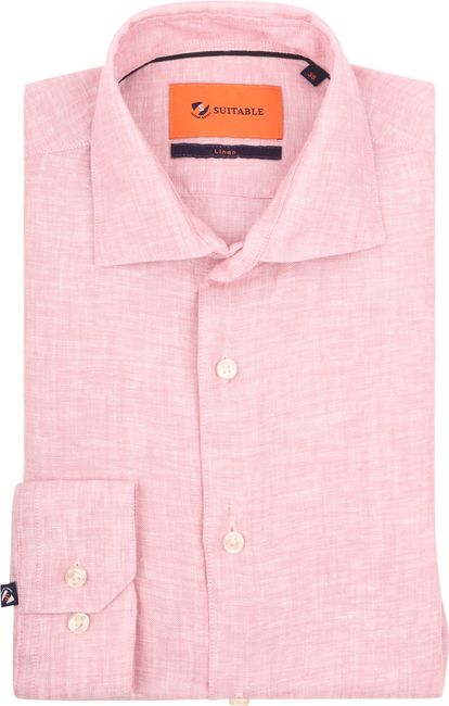 Uitpakken kreupel scheren Suitable Overhemd Linnen Roze L23-03 Pink online bestellen | Suitable
