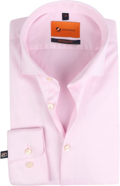 Alarmerend Controverse ingenieur Suitable Overhemd Roze Skinny Fit 241-2 Skinny pink twill online bestellen  | Suitable