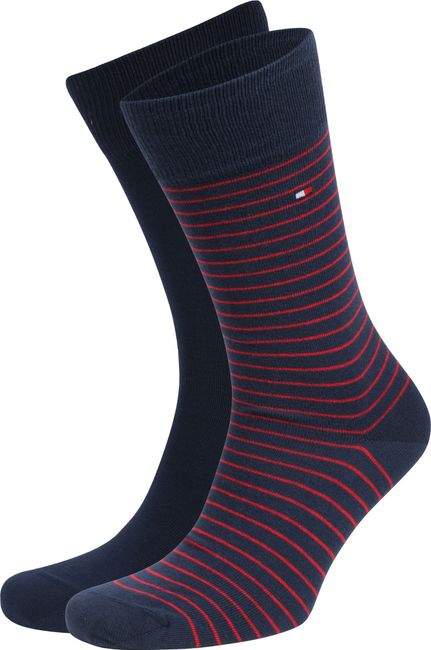omfavne verden sympati Tommy Hilfiger Socks 2 Pair Dark Blue Stripe 100001496-085 order online |  Suitable
