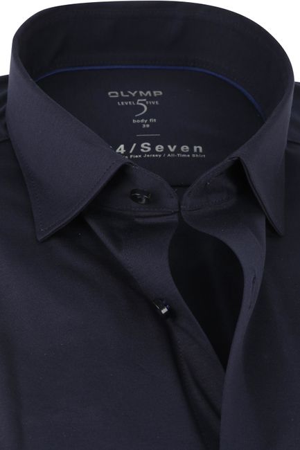 OLYMP Level 5 Body Fit Shirt 24/Seven Navy 200864-18 order online | Suitable | Businesshemden