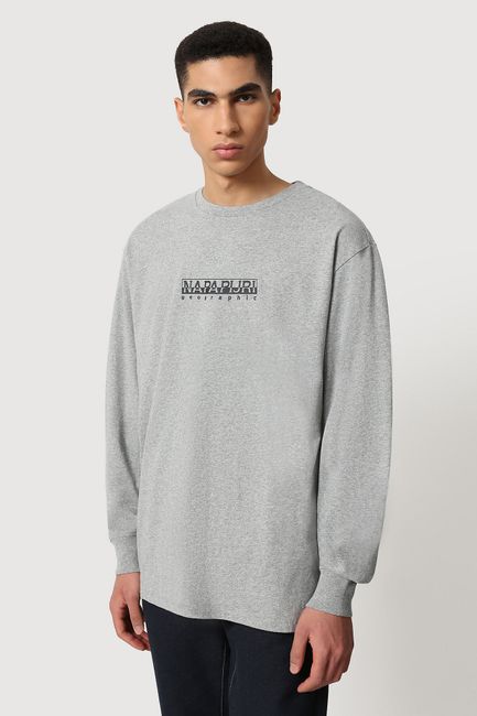 Zweet Neuken Pijl Napapijri S-Box Longsleeve T-shirt Grijs NP0A4FRK1601 online bestellen |  Suitable