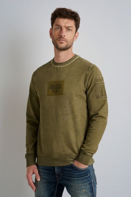 Legend Sweater Cold-Dye Green | Suitable