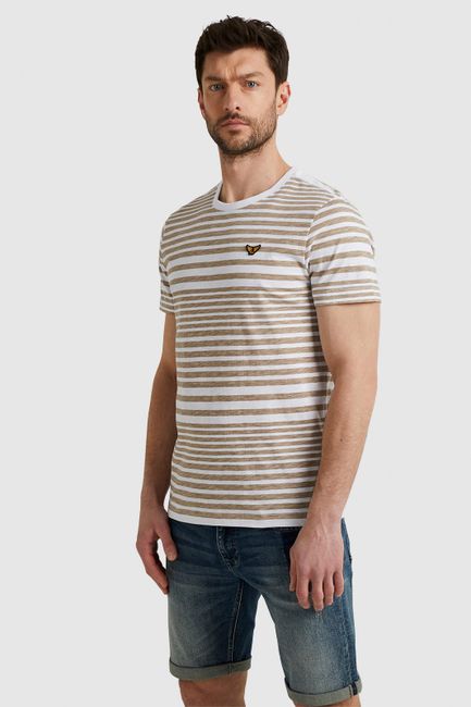 PME Legend T-Shirt Streifen PTSS2304562-8011 Braun kaufen online | Suitable