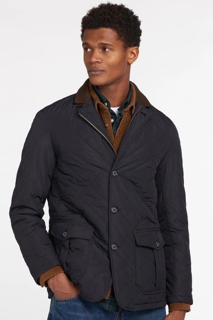 Rauw Ronde bijwoord Barbour Jas Quilted Lutz Donkerblauw MQU0508NY71 Quilted Lutz