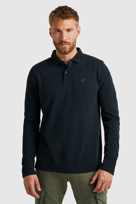 PME Legend Longsleeve Polo Shirt Navy PPS2311824 5281 order online