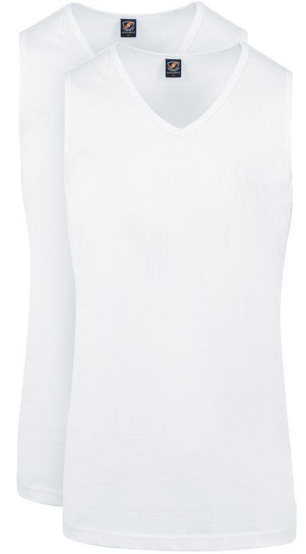 Suitable Viless T-Shirt Sleeveless White 2-Pack order online