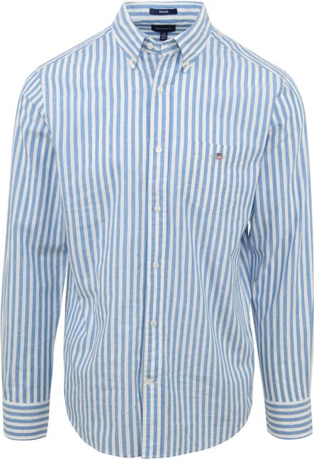 Gant Casual Overhemd Streep Blauw 3230057-471 online bestellen |