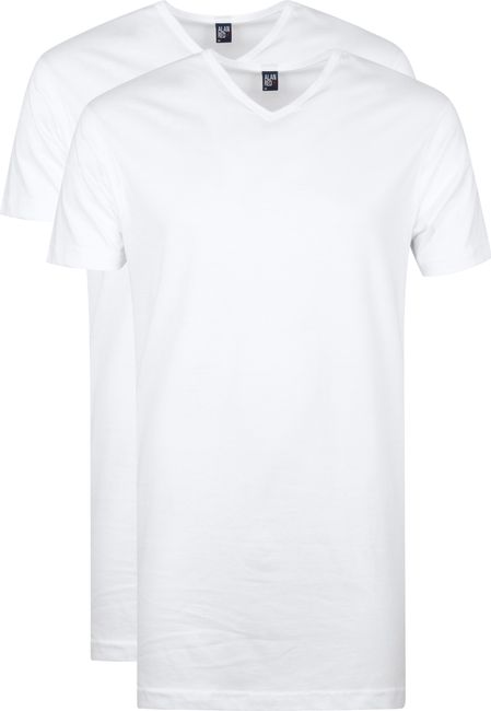 Begrijpen Lao flexibel Alan Red Vermont Extra Lange T-Shirts Wit (2Pack) | Suitable Herenmode  5671/2P/01 Vermont Long T-shirt White