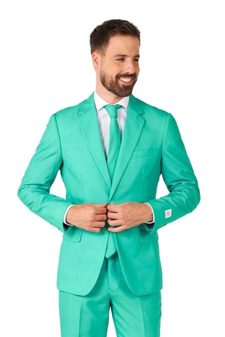 OppoSuits Trendy Turquoise Suit