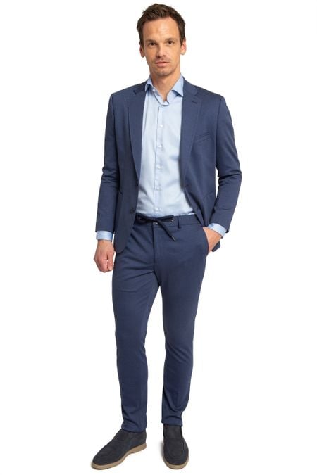Suitable Jersey Suit Kobaltblauw