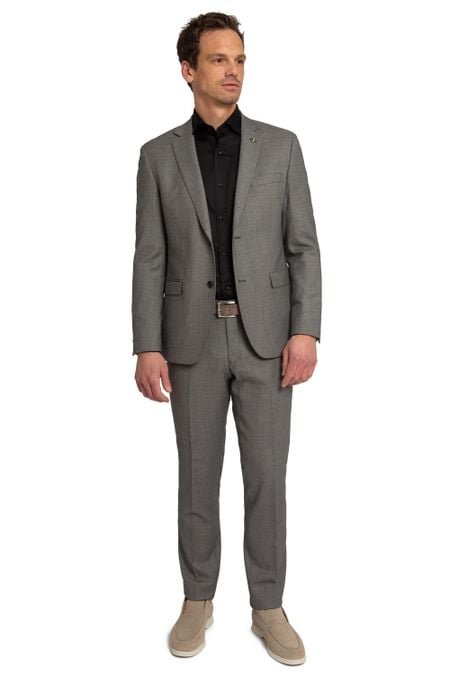 Suitable Suit Lucius Birdseye Wool Grey
