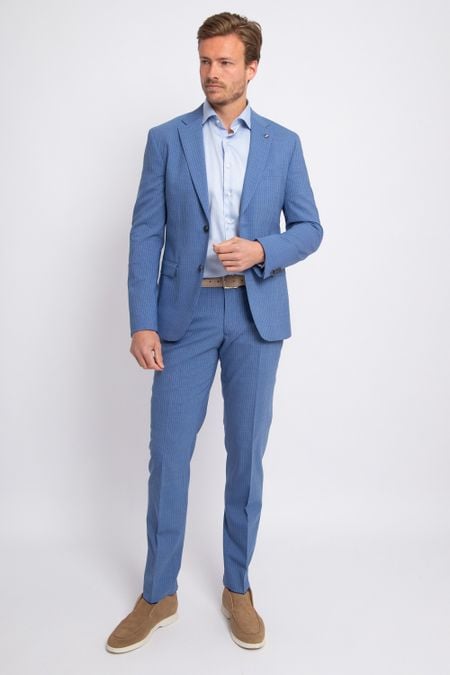 Suitable Strato Ossi Suit Wool Blue