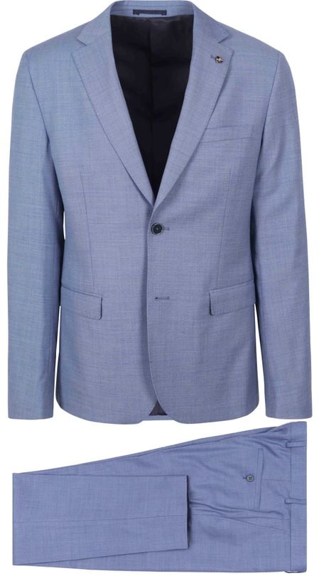 Suitable Strato Toulon Suit Wool Blue