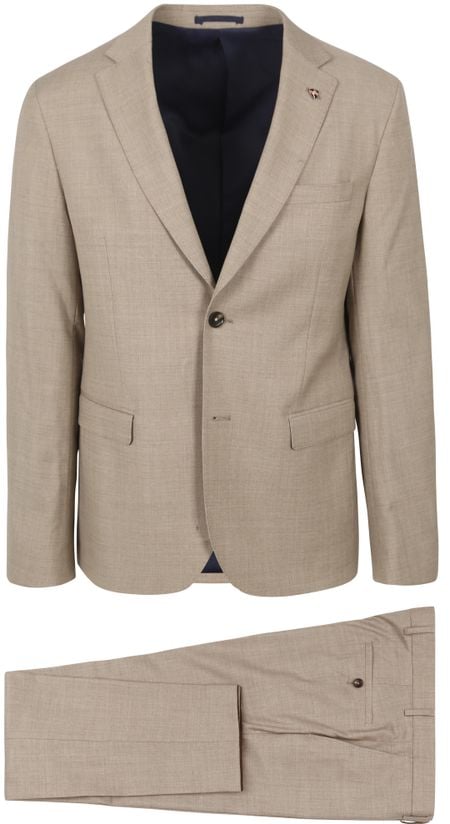 Suitable Strato Toulon Suit Wool Beige