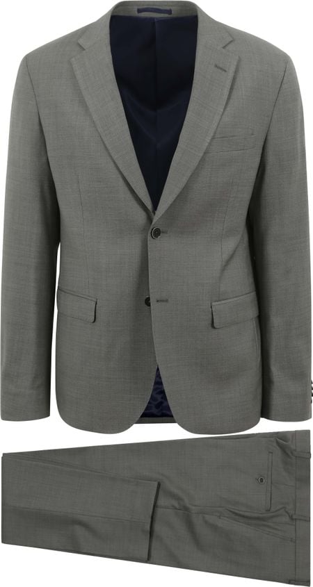 Suitable Strato Toulon Suit Wool Olive Green