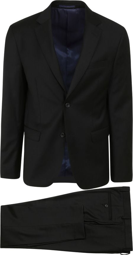 Suitable Suit Toulon Serge Wool Uni Black