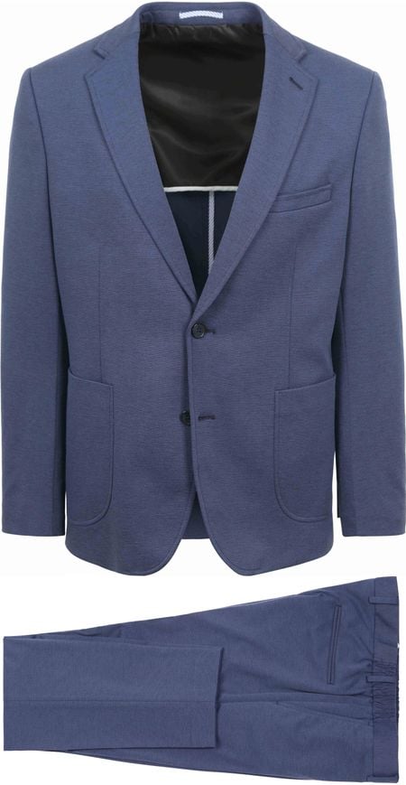 Suitable Jersey Suit Cobalt Blue