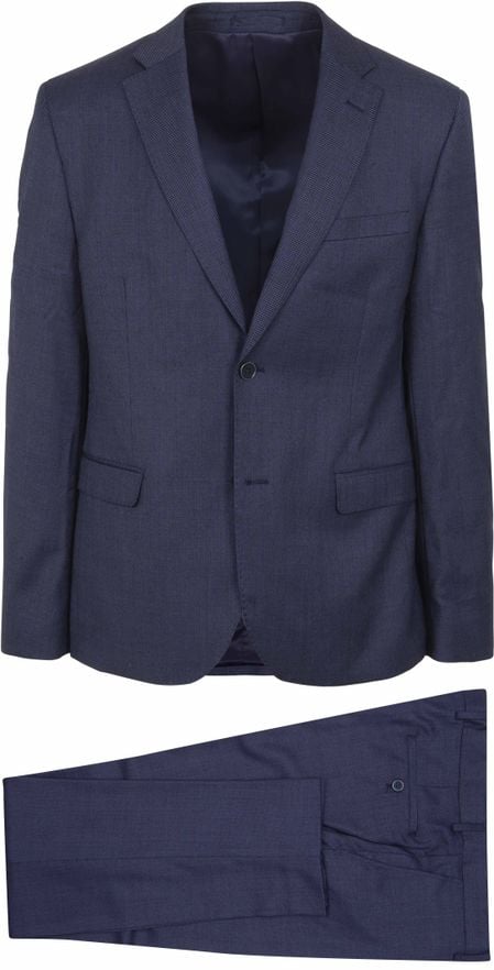 Suitable Suit Wool Toulon Blue