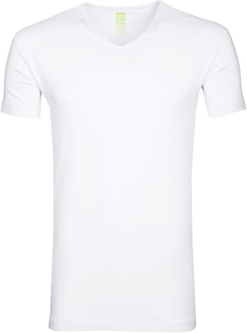 Buskruit Wiens ga sightseeing Alan Red Bamboo T-shirt V-Neck Wite 6663/SP/01 Baltim T-shirt White order  online | Suitable