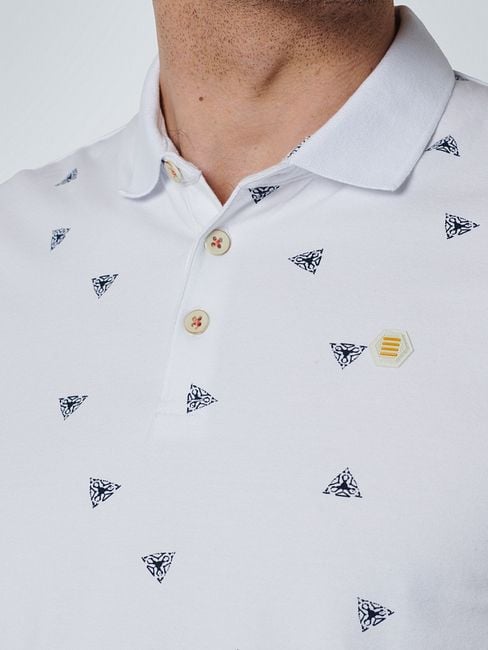 No Excess Polo Shirt Printed White 15370319 order online Suitable