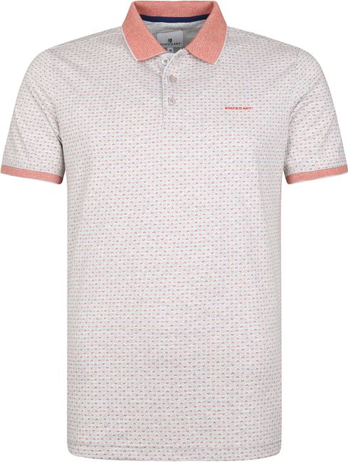 Ver weg Flipper Generator State Of Art Polo Print Grijs Rood 48412914 online bestellen | Suitable