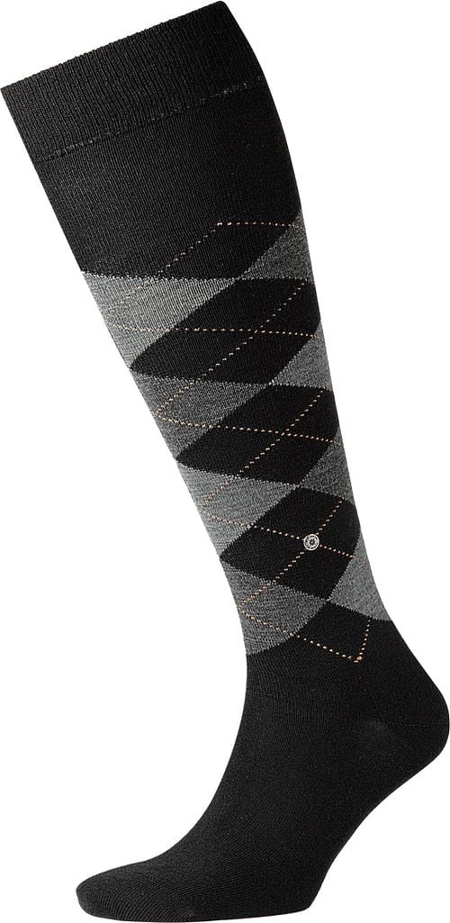 Burlington Edinburgh Kniekousen Wol Blend Zwart-3000 Product