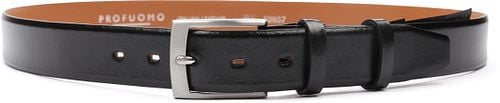 Profuomo Leather Black Belt Product / Detail