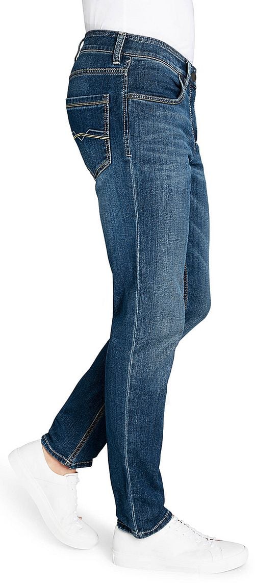 Gardeur Batu Jeans Indigo Blue Superflex Modern Fit Model / Zijkant