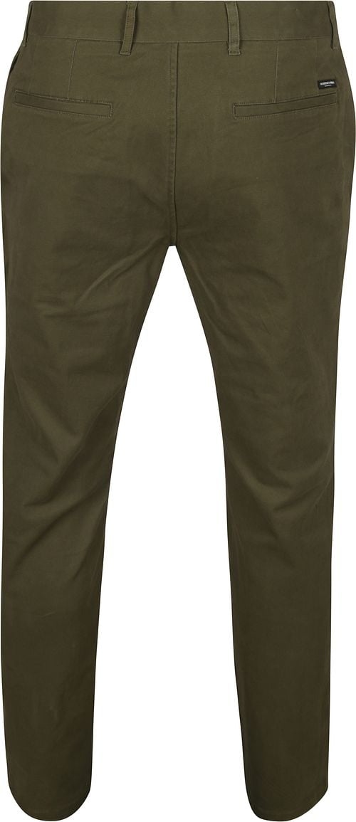 Scotch and Soda Chino Stuart Olivgrün Product / Achterkant