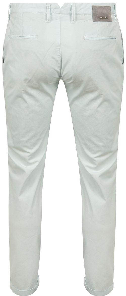 Alberto Chinohose Premium Cotton Rob Hellblau Product / Achterkant