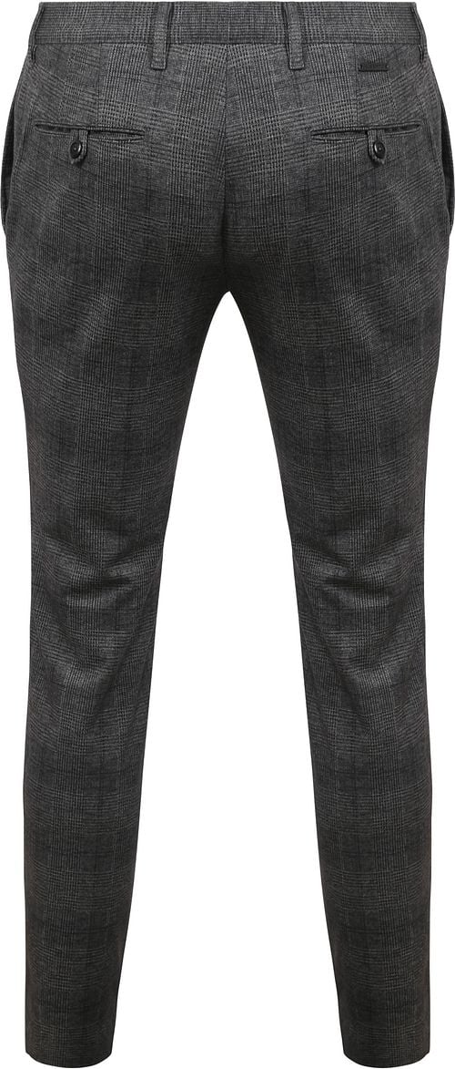 Alberto Rob Stretch Broek Ruiten Antraciet Product / Achterkant