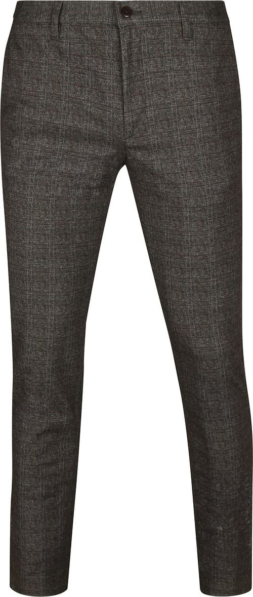 Alberto Rob Chino Checks Grey Brown Product