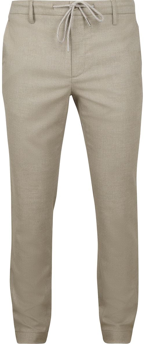 Alberto Hose Jump Flanell Herringbone Beige