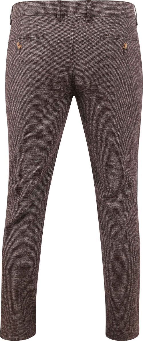 Suitable Chino Pico Checkered Brown Product / Achterkant