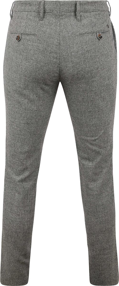Alberto Rob Pants Pied de Poule Grey Product / Achterkant