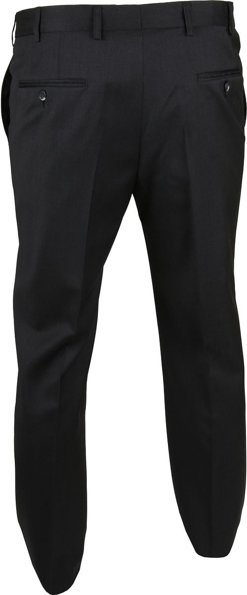 Suitable Pantalon Piga Wol Antraciet Product / Achterkant