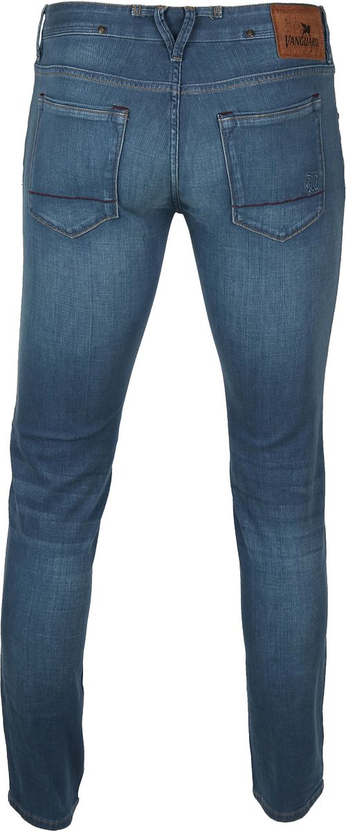 Vanguard Jean V85 Scrambler Coupe Slim Bleu Product / Achterkant