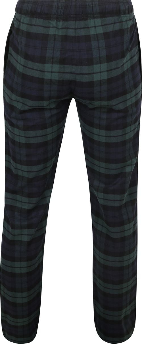 Steppin' Out Loungebroek Ruit Donkerblauw Groen Product / Achterkant