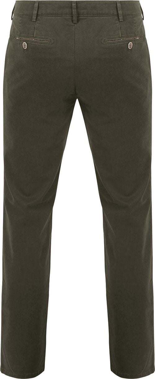 Meyer Chino Bonn Twill Olivgrün Product / Achterkant