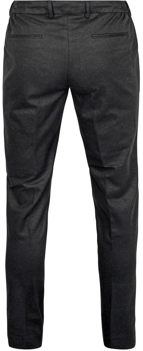 Suitable Chino Das Pied de Poule Anthracite Product / Achterkant