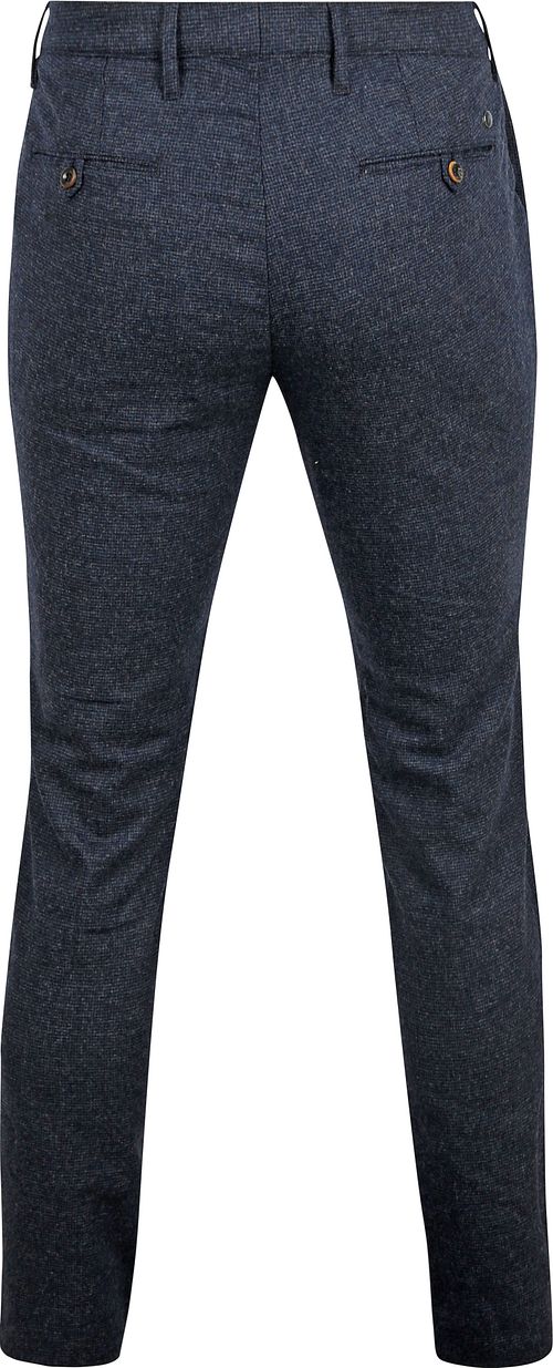 Alberto Rob Broek Wol Navy Product / Achterkant